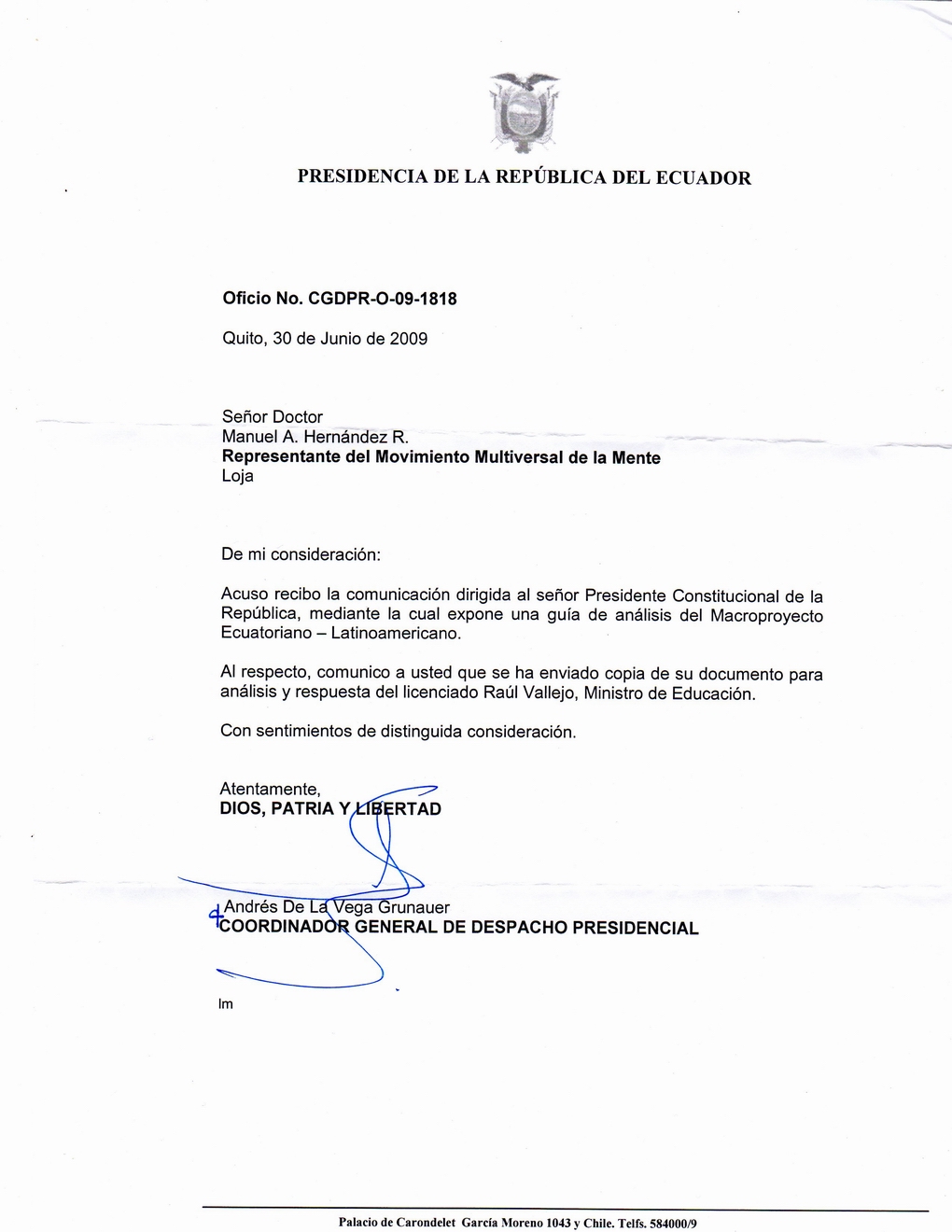 2009-JunMinEduVariosProyectos