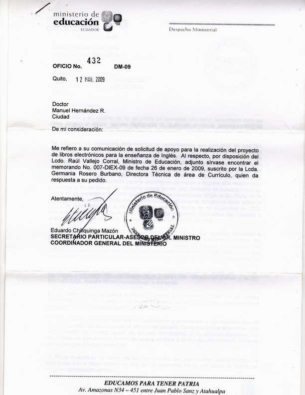 2009-MarMinEduPropuestaLibrosElect